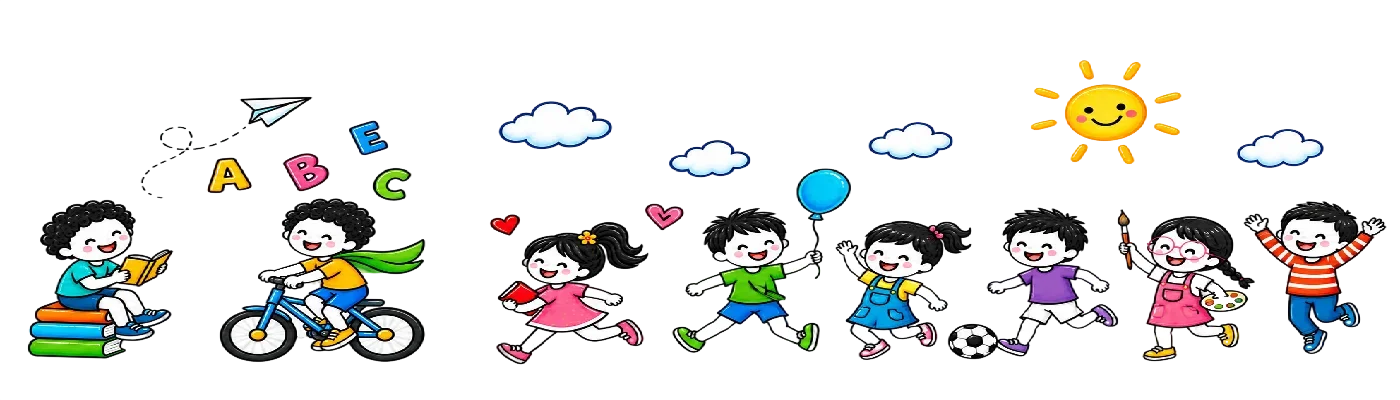Joyful Learning Children Illustration